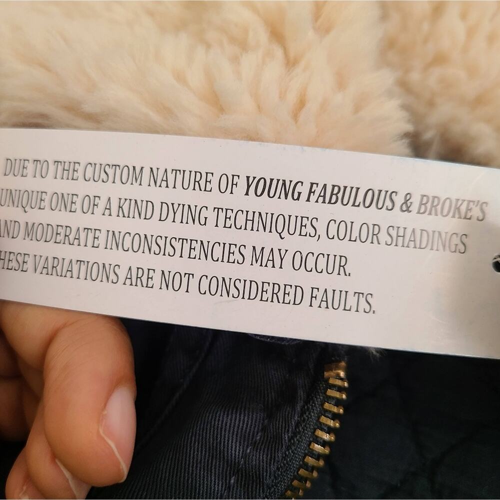 Young Fabulous & Broke Navy Earhart Jacket NWT Small - Picture 12 of 16